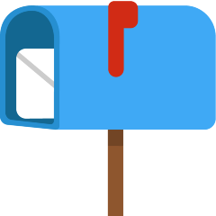 open mailbox with raised flag on platform Skype