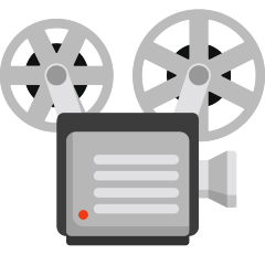 film projector on platform Skype