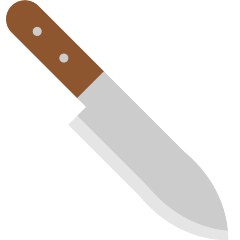 kitchen knife on platform Skype