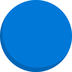 blue circle on platform Skype