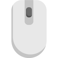 computer mouse on platform Skype