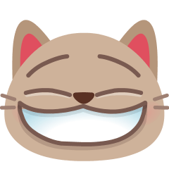 grinning cat on platform Skype