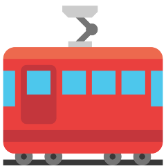tram car on platform Skype