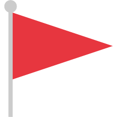 triangular flag on platform Skype