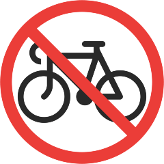 no bicycles on platform Skype