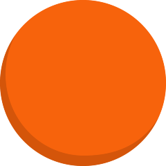orange circle on platform Skype
