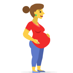 pregnant woman on platform Skype