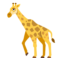 giraffe on platform Skype