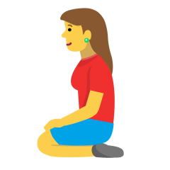 woman kneeling on platform Skype