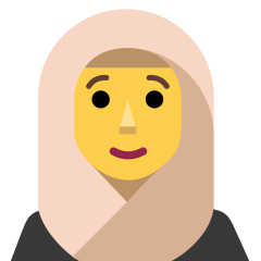 woman with headscarf on platform Skype