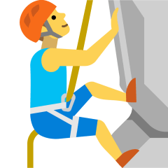 man climbing on platform Skype