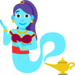 woman genie on platform Skype