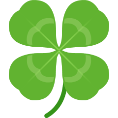 four leaf clover on platform Skype