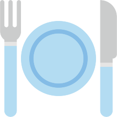 knife fork plate on platform Skype