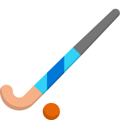 field hockey stick and ball on platform Skype
