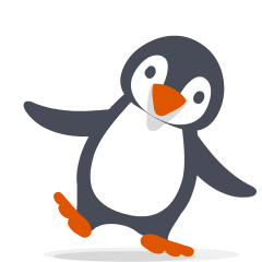 penguin on platform Skype