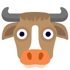 cow face on platform Skype