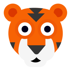 tiger face on platform Skype