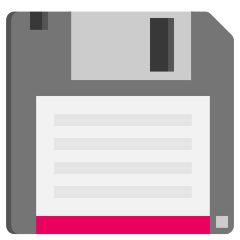 floppy disk on platform Skype