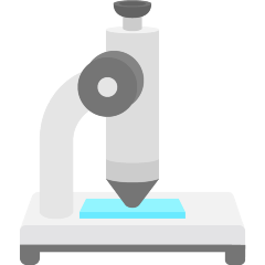 microscope on platform Skype