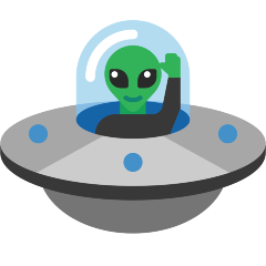 flying saucer on platform Skype