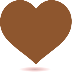 brown heart on platform Skype