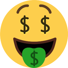 money mouth face on platform Skype