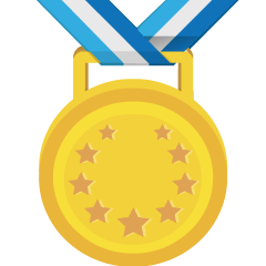 first place medal on platform Skype