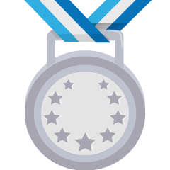 second place medal on platform Skype