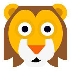 lion face on platform Skype