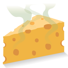 cheese wedge on platform Skype