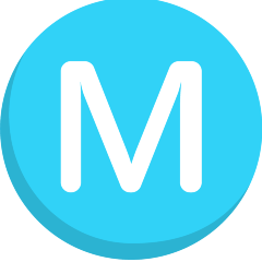 circled M on platform Skype