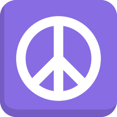 peace symbol on platform Skype