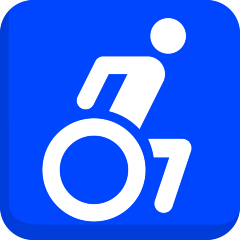 wheelchair symbol on platform Skype