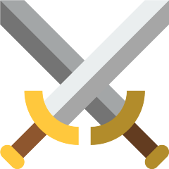 crossed swords on platform Skype