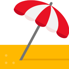 umbrella on ground on platform Skype