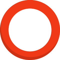 hollow red circle on platform Skype