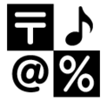 input symbols on platform Softbank