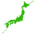 map of Japan on platform Softbank