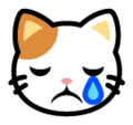 crying cat on platform Softbank