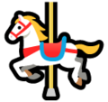 carousel horse on platform Softbank