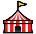 circus tent on platform Softbank