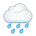 rain cloud on platform Telegram