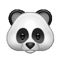 panda face on platform Telegram