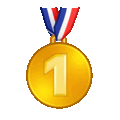 first place medal on platform Telegram