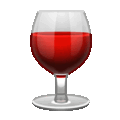 wine glass on platform Telegram