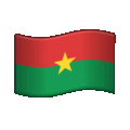 flag: Burkina Faso on platform Telegram