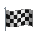 chequered flag on platform Telegram