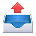 outbox tray on platform Telegram