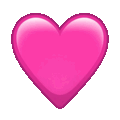 pink heart on platform Telegram